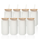 PYD Life sublimation glass cans 18oz with frosted finish for vibrant prints