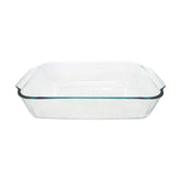 Pyrex 233-D 5 Qt deep baking dish shown for oven use and layered casseroles.