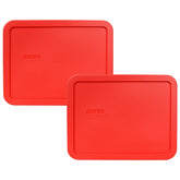 Pyrex 7211-PC red replacement lid for 6-cup dish, dishwasher-safe and fridge-ready.