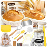 Qalvyn round banneton basket for proofing and shaping loaves