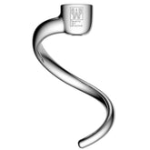 QAp Quality Art Practical stainless steel spiral dough hook for KitchenAid, smooth kneading.