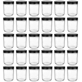 QAPPDA 6oz wide-mouth glass jar with lid for pantry storage and portion control.