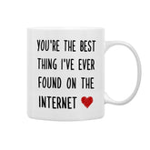 QASHWEY romantic coffee mug with 11oz capacity for your favorite beverage.