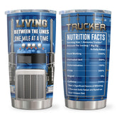 Qatdey 20oz trucker tumbler for long hauls keeps drinks at the right temperature.
