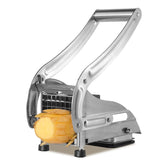 QBGSFSYG stainless steel potato slicer with dual blades for uniform fries