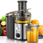 QCen juicer with 500W motor for fast, efficient juicing