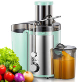 QCen juicer with 800W motor and wide mouth for fast prep