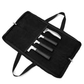 QEES knife roll with sturdy waxed canvas, ideal for durable travel
