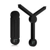 QFEISETH portable folding food scale in black for travel and portions.