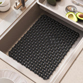 QiCaiJia kitchen sink mat protects stainless steel from scratches and scuffs.