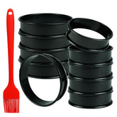 Qicfrk cookie rings in 4-inch size for uniform round cookies and muffins.