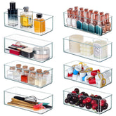 Qilinba clear organizer bin for kitchen drawer keeps cutlery neatly sorted and accessible