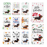 QIONG MENG dachshund kitchen towels collection enhances kitchen decor with soft absorbency.