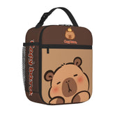 Qodwnep capybara lunch bag side design, playful detail for daily meals