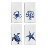 Qpenm coastal kitchen towel crab design offers quick-dry performance and seaside flair.