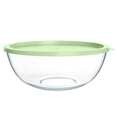 Quald extra-large glass mixing bowl in clear glass, ideal for large batch prep.