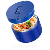 QUITES 12oz soup thermo blue wide mouth for easy scooping and hot meals on the go.