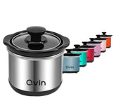 Qvin 0.65qt mini slow cooker for personal dips and sauces.