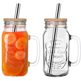QWEZXO 24oz mason jar with bamboo lid shows stylish drink storage and freshness.