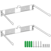 QWORK T-Shirt Bag Rack Holder 2-Pack shown for quick, organized bag storage in busy environments.