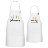 R HORSE matching aprons for adults and kids, ideal for family cooking sessions.