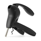 Rabbit lever corkscrew with built-in foil cutter for fast, clean foil removal.