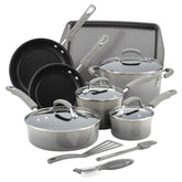 Rachael Ray Brights 1-qt sauce pan with lid for quick, even heating.
