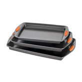Rachael Ray Yum-o nonstick bakeware 9x13 cookie sheet for even browning and easy release