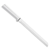 RADA 8-inch bread knife blade close-up highlighting serrations and edge control