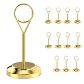 Radezon 12-pcs 4-inch table number holders with water-drop design for stylish events