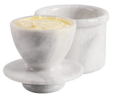 Radicaln marble butter keeper closeup showing luxury craftsmanship