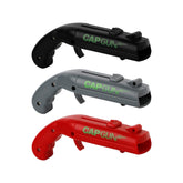 Radixium cap gun bottle opener in black for quick bottle opening at parties