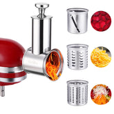 RAFBAR stainless steel slicer shredder attachment with large 60mm chute for efficient prep
