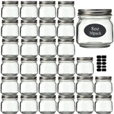 Rainforce 8 oz mason jar with silver lid for airtight storage and easy labeling