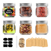Rainforce 8 oz mason jar with silver lid for jam storage and display