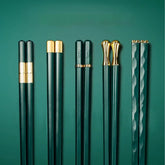 Random Mood modern design chopsticks with square end and frosted tips for confident grip.