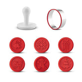 Rarest cookie stamps set of six for creative holiday shapes.