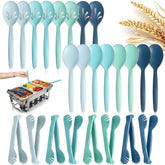 RayPard wheat straw serving spoon 10in for elegant buffet presentation.