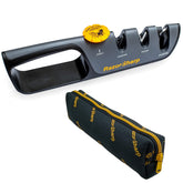 RazorSharp angle guide shows precise sharpening for consistent edges.