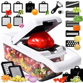 RCOMG 25-in-1 chopper body with non-slip base for safe prep.