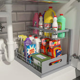 REALINN under sink organizer 2 tier slide-out for easy access