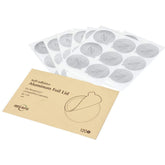 RECAPS aluminum espresso lid close-up shows 37mm seal for OriginalLine pods, preserving seal integrity