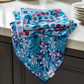 RECYCO waffle towel 2-pack Cloud Blue front view shows stylish pattern and size