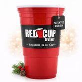 Red Cup Living 32oz tumbler insulated preserves hot or cold drinks on the go.