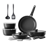 Redchef 16-piece ceramic cookware set in kitchen for versatile, non-toxic cooking