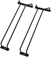 RedDreamer 14-inch black wine glass rack mounted under cabinet for organized stemware.