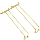 RedDreamer 14-inch gold wine glass rack under cabinet view for elegant stemware storage.