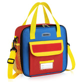 REDSHELL tactical lunch box for kids with front patch panel for personalized designs at school.