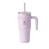 REDUCE 24 oz tumbler with handle in lilac bud, easy carry for daily beverages.