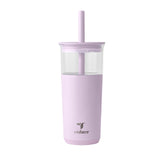 REDUCE Aspen 20 oz glass tumbler front view shows cold drinks up to 12 hours.